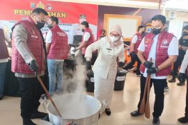 Puluhan kilogram sabu dimusnahkan Polres Banjarbaru