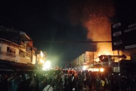 Kebakaran di pasar Inpres di Palu berdampak ke 16 pedagang