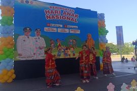 Anak down syndrom tampil memukau pada peringatan HAN di Makassar