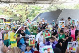 Anak disabilitas ikuti lomba menggambar peringati HAN di Makassar
