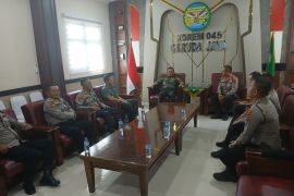Dir Samapta Polda Babel silaturahmi ke Danrem 045/Gaya perkuat sinergisitas-soliditas