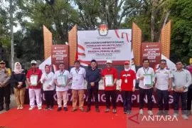 KPU Pangkalpinang deklarasikan kampanye damai Pilkada Ulang 2025