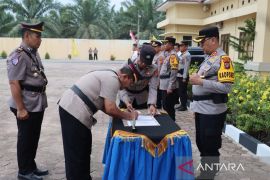 Kapolres Palas pimpin sertijab Kabag SDM, Kasat Lantas, Kapolsek Barumun dan Kapolsek Sosa