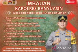 Polres Banyuasin sosialisasikan larangan buka lahan dengan cara bakar