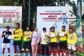Kejurnas Tenis Junior di Karawang gelar 22 kategori pertandingan