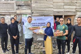 Rutan Lubuk Sikaping salurkan bantuan sembako pada masyarakat kurang mampu