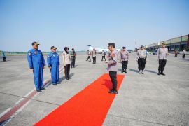 Kapolri berangkat ke Lampung untuk groundbreaking SPPG Polri