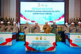 Kapolri "groundbreaking" 20 SPPG di Lampung guna dukung MBG