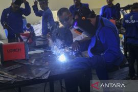 Pelatihan kerja di Balai Poliran Polda Banten