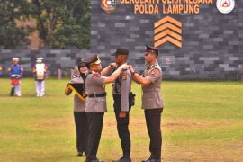 Kapolda Lampung namai batalyon pendidikan Laksana Hantaran Santika