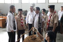 Tali dari  sabut kelapa buatan warga binaan Lapas Sragen diekspor