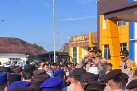 Kapolda Babel sampaikan atensi ke jajaran Polresta Pangkalpinang, salah satunya pengamanan Pilkada Ulang