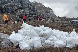 PT Freeport bersihkan 600 kilogram sampah di jalur pendakian Carstensz