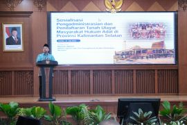 Menteri Nusron sosialisasikan urgensi pendaftaran tanah ulayat di Kalimantan Selatan