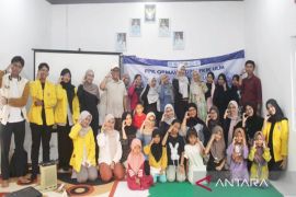 Ormawa FKIK ULM bangun semangat berorganisasi dan literasi di Desa Karang Intan
