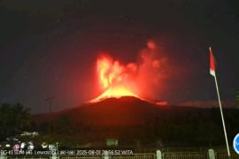 Gunung Lewotobi di Flotim kembali meletus
