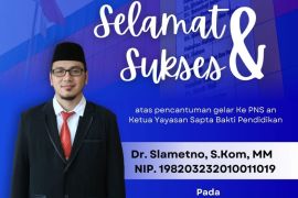 Rektor Univsm Balangan apresiasi Ketua YSBP berstatus PNS