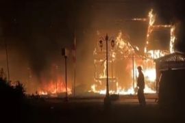 Kantor Satpolairud Polres Kapuas hangus terbakar