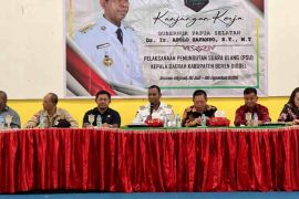 Apolo Safanpo cek kesiapan PSU Pilkada Boven Digoel