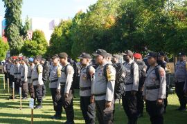 Polres Jayapura gelar apel pasukan pengamanan PSU Papua