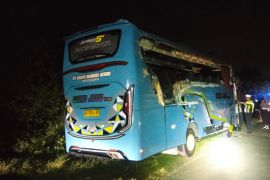 Polisi tangani kecelakaan bus pariwisata dan truk di JLS Tulungagung