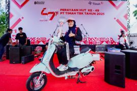 Semarak HUT Ke-49 PT Timah, Warga Teluk Rubiah raih hadiah motor impian