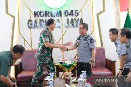 Kakanwil Kemenkum Babel audiensi dan silaturahmi ke BNNP dan Korem 045/Garuda Jaya