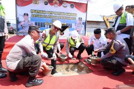 Kapolda Babel letakkan batu pertama SPPG Polri kedua di Bangka