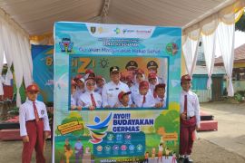 Siswa SD Negeri 1 Agung Tabalong kampanye Aksi Bergizi