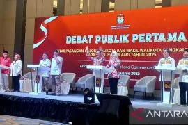 KPU Pangkalpinang gelar debat publik pertama paslon Wali Kota-Wakil Wali Kota Pilkada ulang 2025
