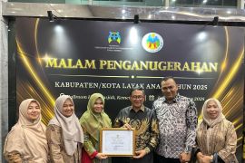 Bukittinggi raih Penghargaan Kota Layak Anak Peringkat Utama 2025