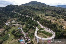Pembangunan jalan layang di ruas Maros-Bone kini telah rampung