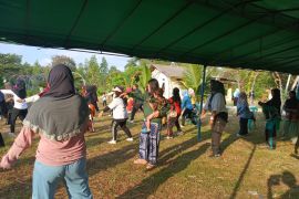 PT Timah - Warga Tanjung Pakdan senam bersama tingkatkan pola hidup sehat