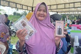 Dagangan UMKM Belinyu ludes terjual di Pekan Sehat HUT Ke-49 Timah