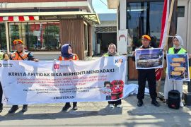 KAI edukasi warga patuhi langkah "Berteman" guna cegah kecelakaan