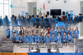 Mahasiswa Teknik Sipil dan Geofisika UNTAD magang di PLTA Poso 515 MW