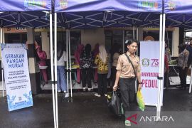Gerakan pangan murah Polri di Ciamis