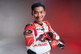 Pembalap Indonesia Fadillah Arbi tampil di Moto3 Austria 2025
