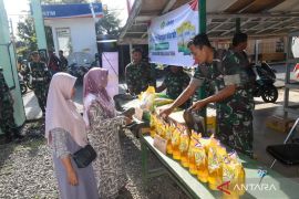 Kodim 1002/HST gelar gerakan pangan murah jelang HUT RI ke-80