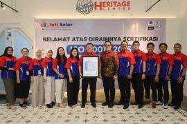 Inti solar water heater raih sertifikasi ISO 9001:2015
