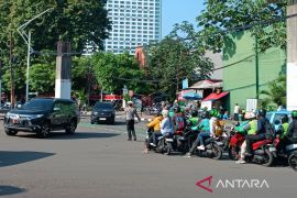 Sidang Tahunan MPR, lalu lintas di sekitar Gerbang Pancasila ramai
