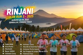 Lima agenda seru meriahkan Rinjani Color Run 3 - 2025 di Sembalun