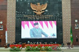 HUT ke-80 RI, Bobby dan Surya dengarkan pidato Presiden RI Prabowo