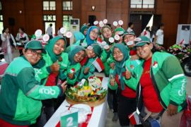 Grab pecahkan rekor MURI dengan lebih dari 5.000 mitra pengemudi menghias tumpeng di 80 kota