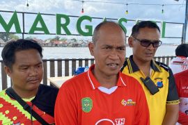 Puluhan peserta ikuti balap perahu ces di DAS Margasari Tapin