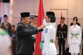 Gubernur Babel kukuhkan 30 anggota Paskibraka HUT Ke-80 RI