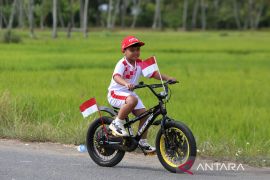 FOTO - Karnaval rakyat HUT RI di pedesaan Aceh Besar