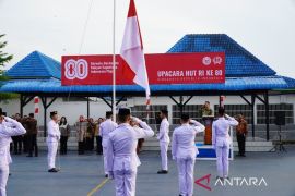 Rutan Medan gelar upacara HUT ke-80 Kemerdekaan RI