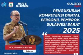 Gubernur Sulbar minta pegawai ikuti kompetensi digital