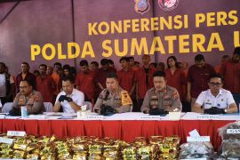 Polda Sumut gagalkan  286 kilogram sabu-sabu dari Langkat